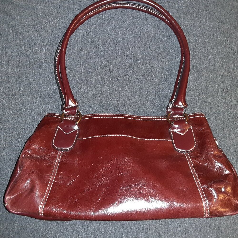 Giani Bernini Leather Purse in Burgundy * VGUC * Vintage c2006 *